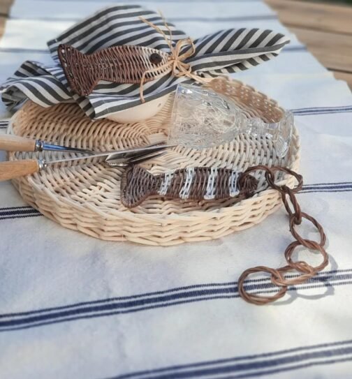 RATTAN BALIK PEÇETE TOKASI 4'lü
