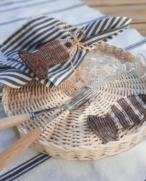 RATTAN BALIK PEÇETE TOKASI 4'lü - Görsel 3