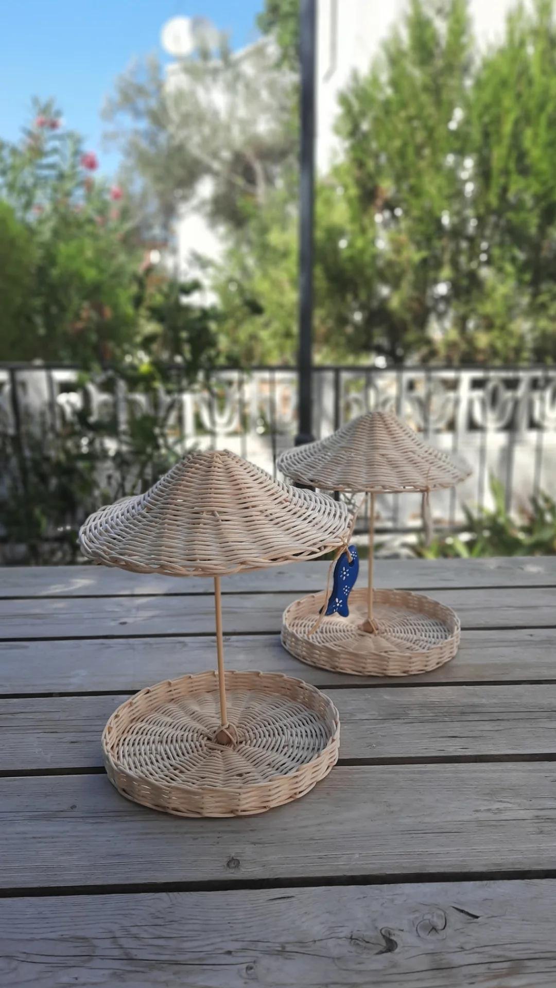 RATTAN ŞEMSİYE SUNUMLUK