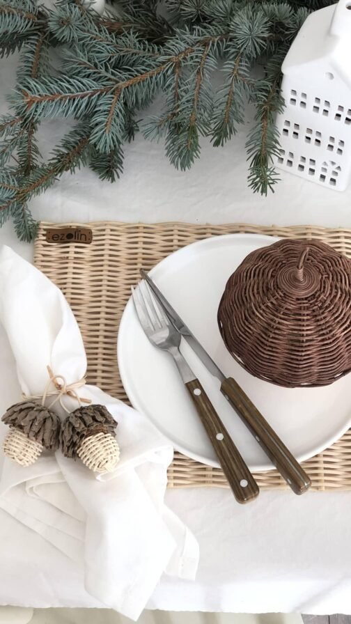 RATTAN PALAMUT PEÇETE YÜZÜK 2 li