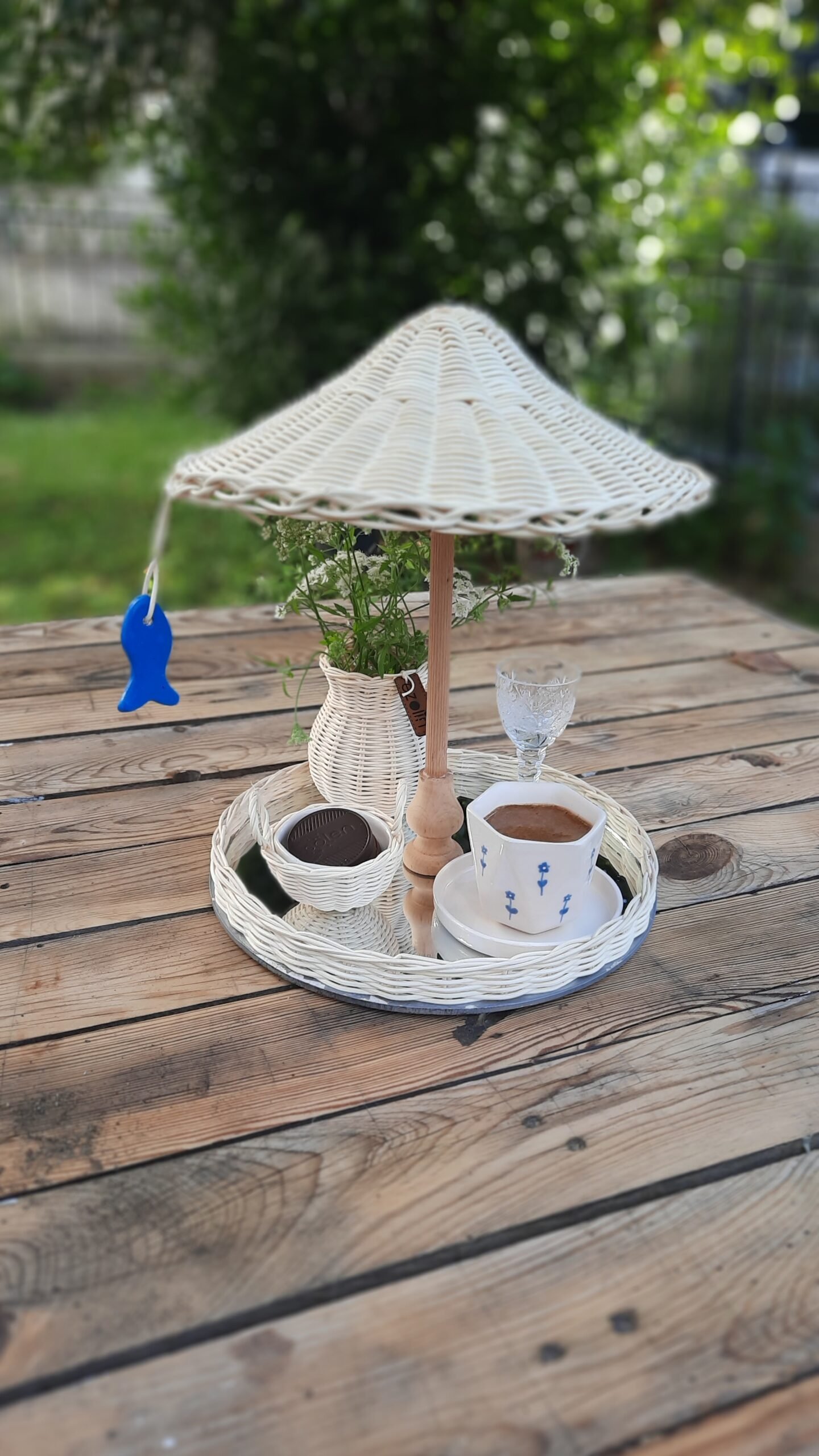 RATTAN AYNALI ŞEMSİYE SUNUMLUK - Görsel 4