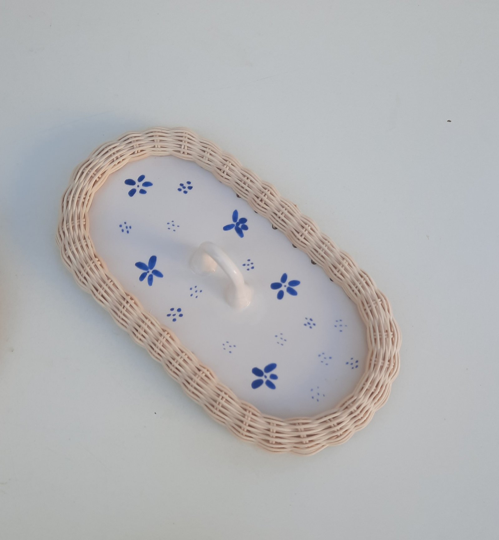 SERAMİK&RATTAN KULPLU OVAL SUNUMLUK - Görsel 7