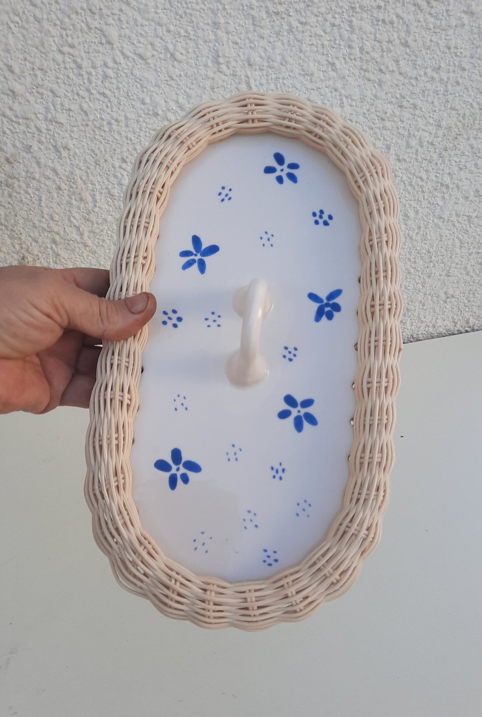 SERAMİK&RATTAN KULPLU OVAL SUNUMLUK - Görsel 4